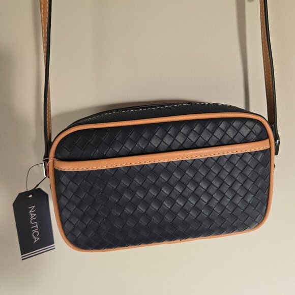 Nautica Bag Strait On Woven Indigo Multi New With Tags MSRP 59 - Picture 2 of 7